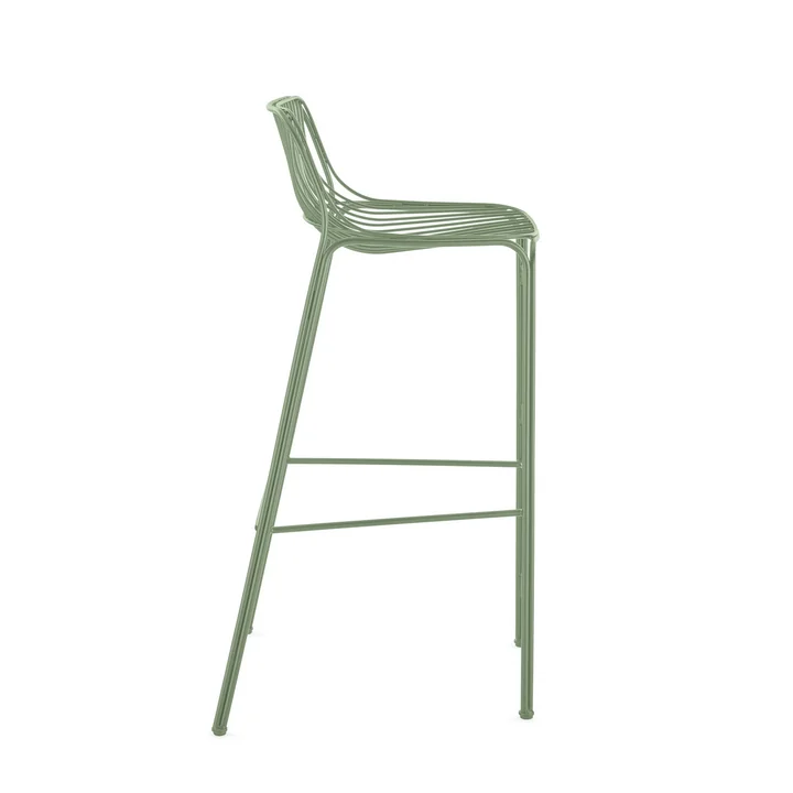 Kartell - Hiray Gartenbarstuhl, 75 cm, weiss