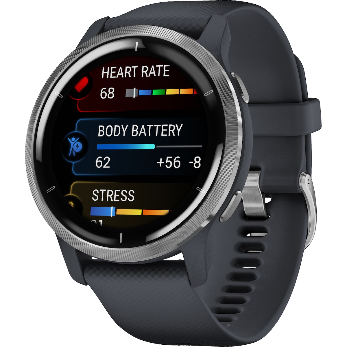 Garmin Venu 2 AMOLED smartklokke (blå)