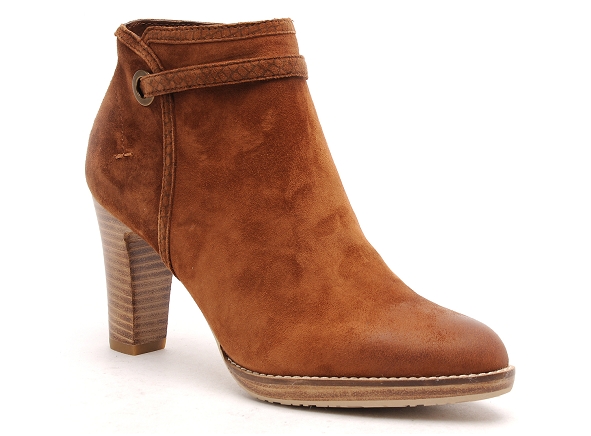 Fugitive boots bottine talons femme aslo marron