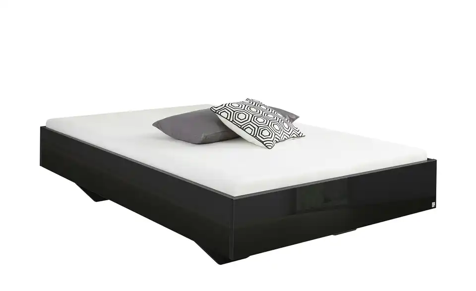 Futonbett Phoenix Grau, Hochglanz 120 cm