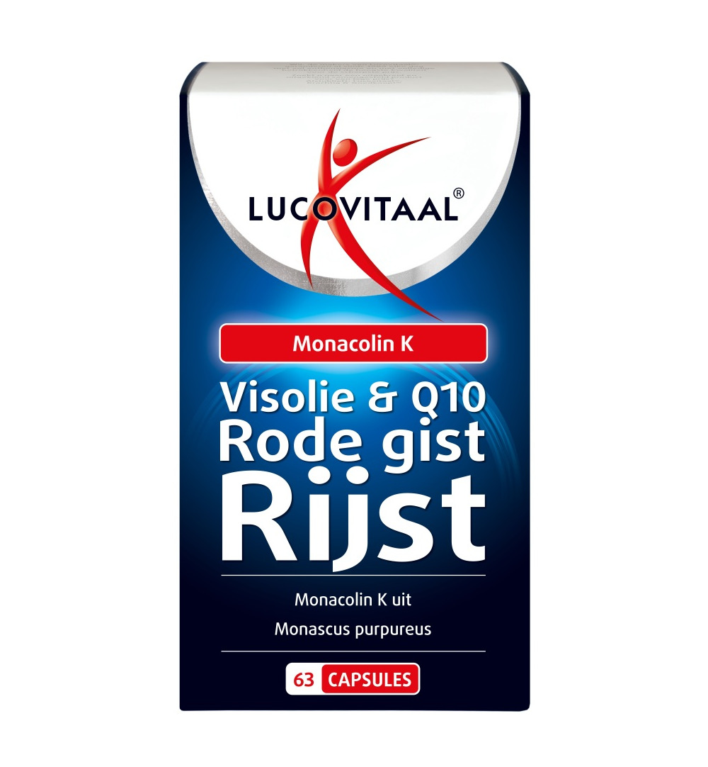 Lucovitaal Rode Gist Rijst + Visolie & Q10 (63 capsules)