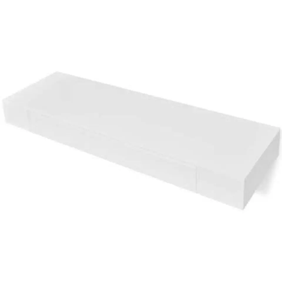 vidaXL Wandschap - met lade - zwevend - MDF - wit