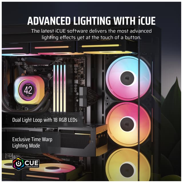 Corsair iCUE LINK LX120R RGB 120mm PWM-udvidelsesblæser