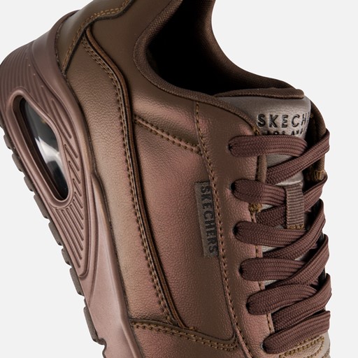 Skechers Uno Galactic Gal Metallic Sneakers bruin