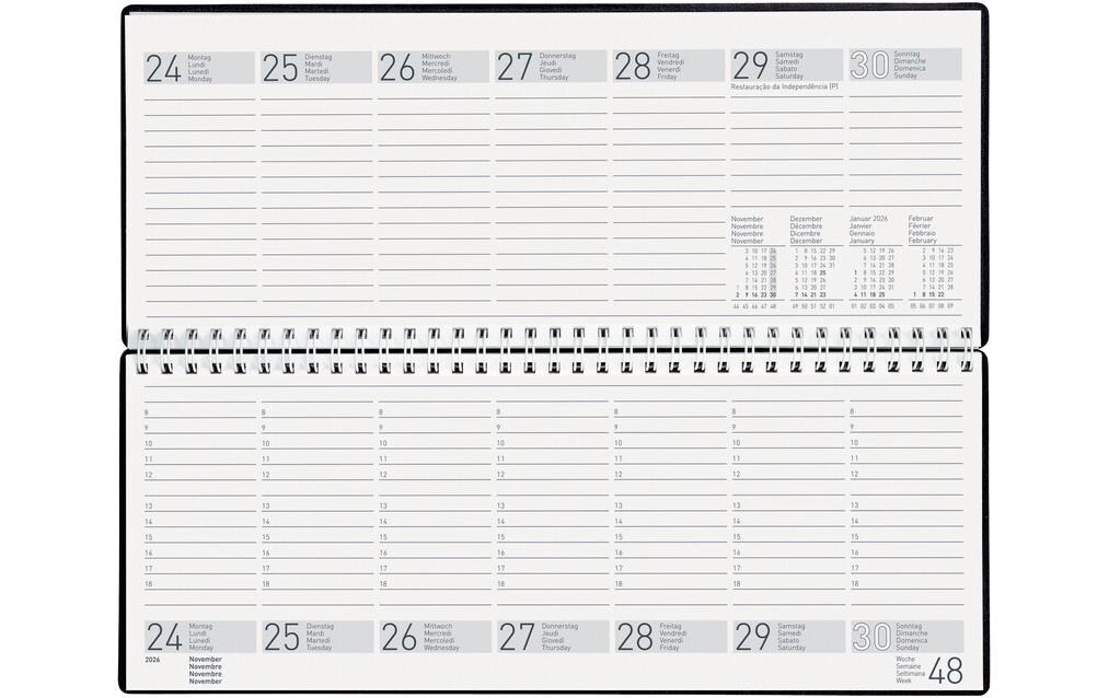 Pultkalender Seplana Dunkelblau, 29.8 x 11.7 cmPultagenda 2026