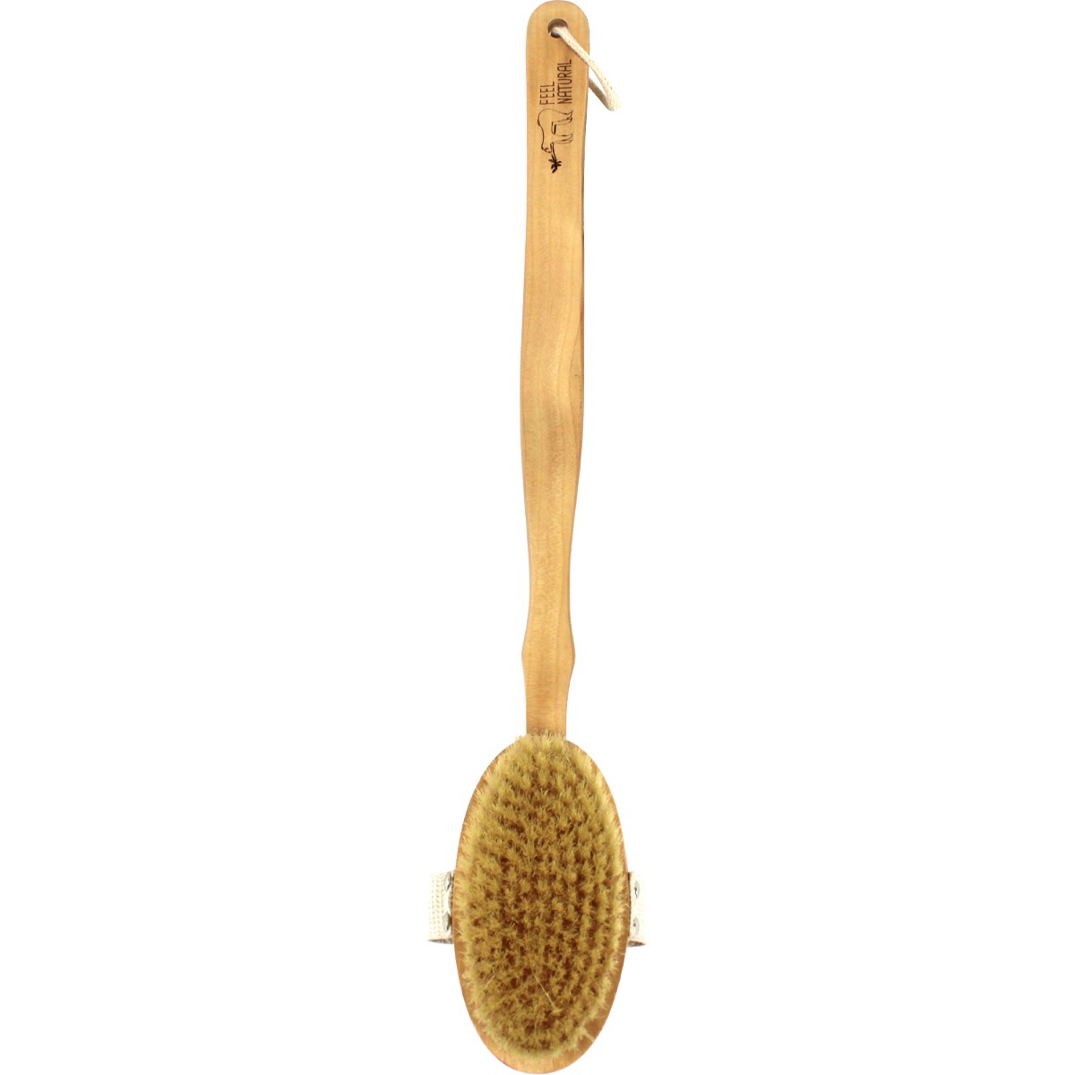 Brosse de bain - Manche en bois & poils naturels