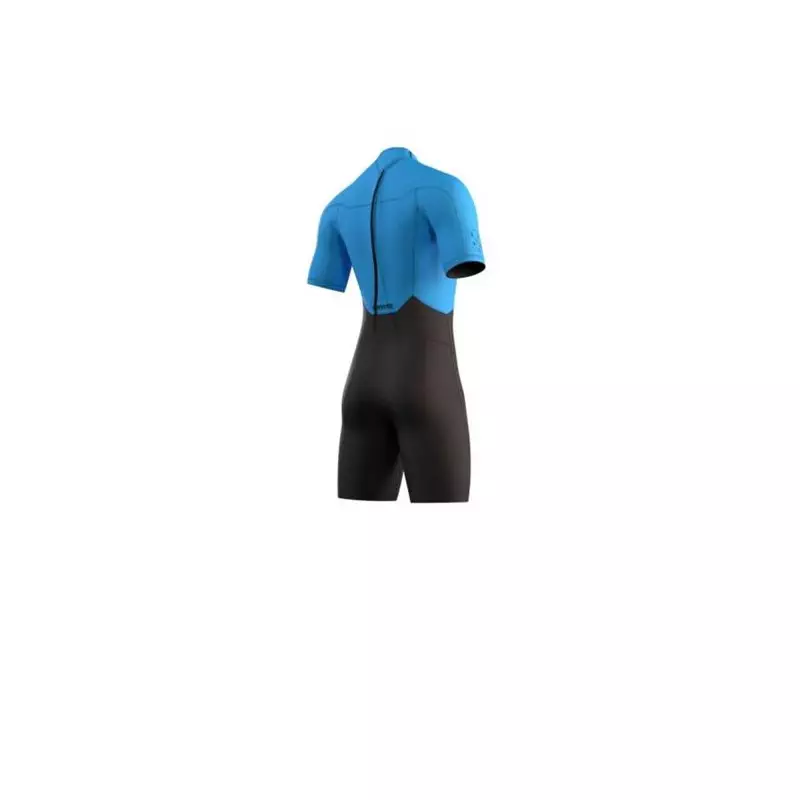 Combinaison néoprène MYSTIC Brand Shorty 3/2mm Bzip Flatlock Global Blue