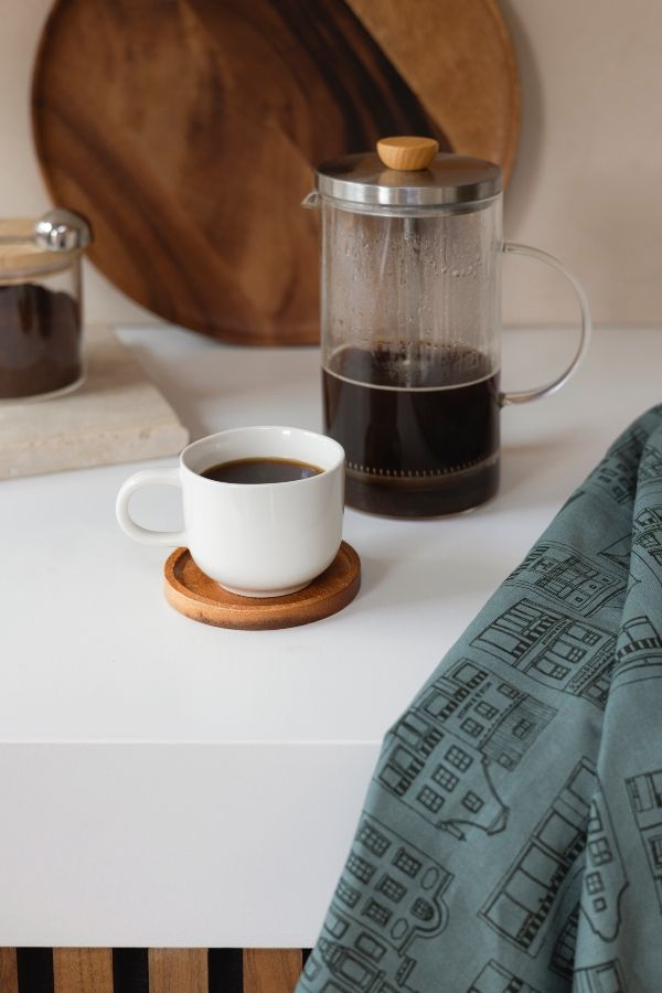French press, roestvrijstaal, thee/koffie, 1 L