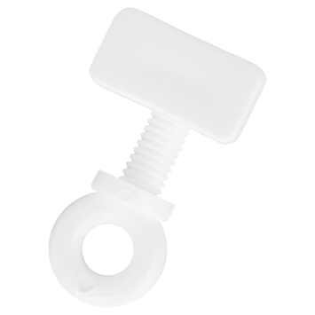 Intensions eindstopper met eindkap Basic wit 4 stuks