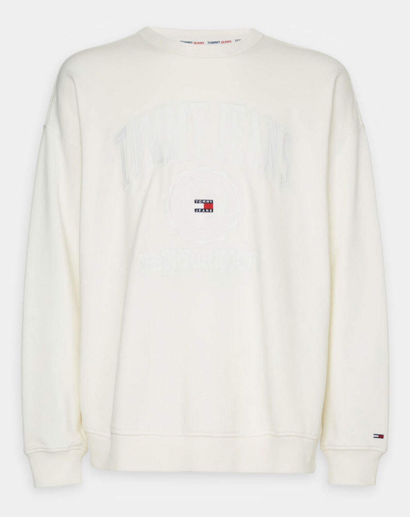 Tommy Jeans Sweat Reverse Slub blanc