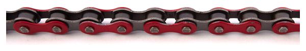 BMX CHAINE ROUGE 1/2 x1/8  ACIER KHEBIKES