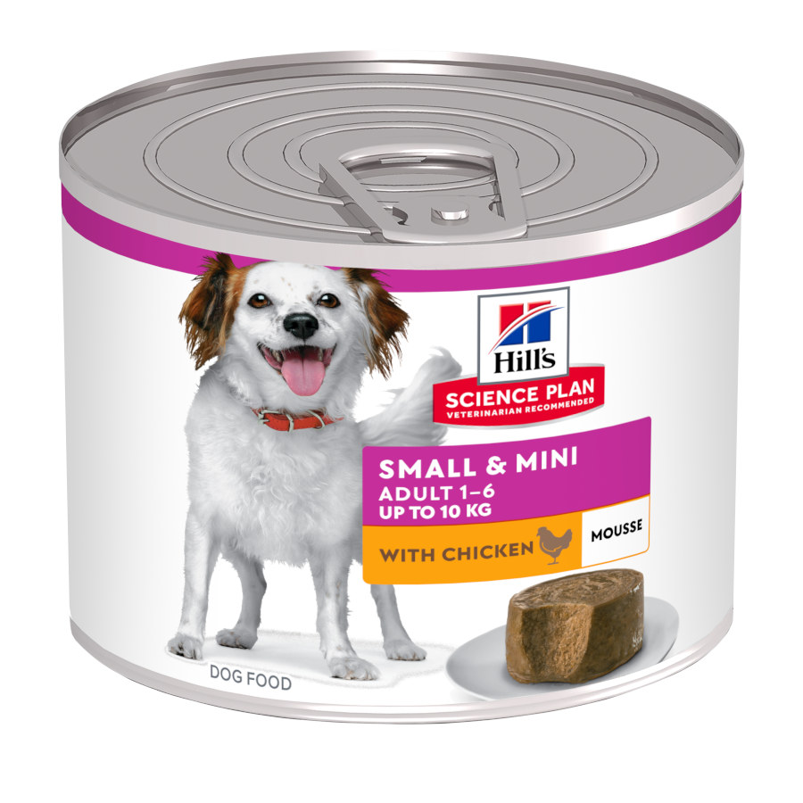 Lata de Mousse de Frango Hill's Science Plan Adult Small & Mini para Cães