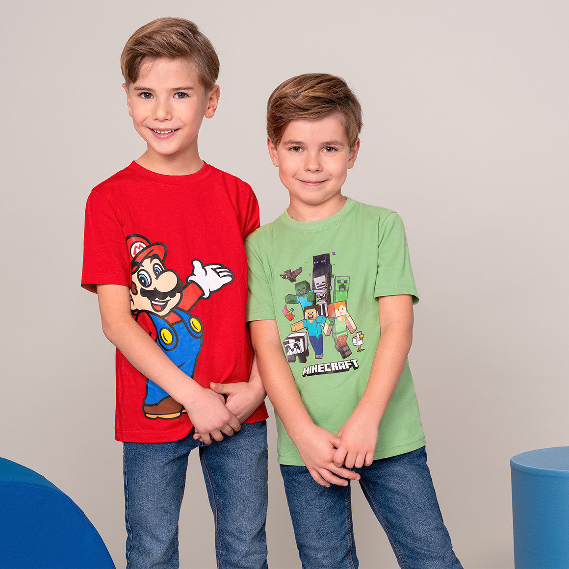 Topolino Minecraft T-Shirt mit Print hellgrün