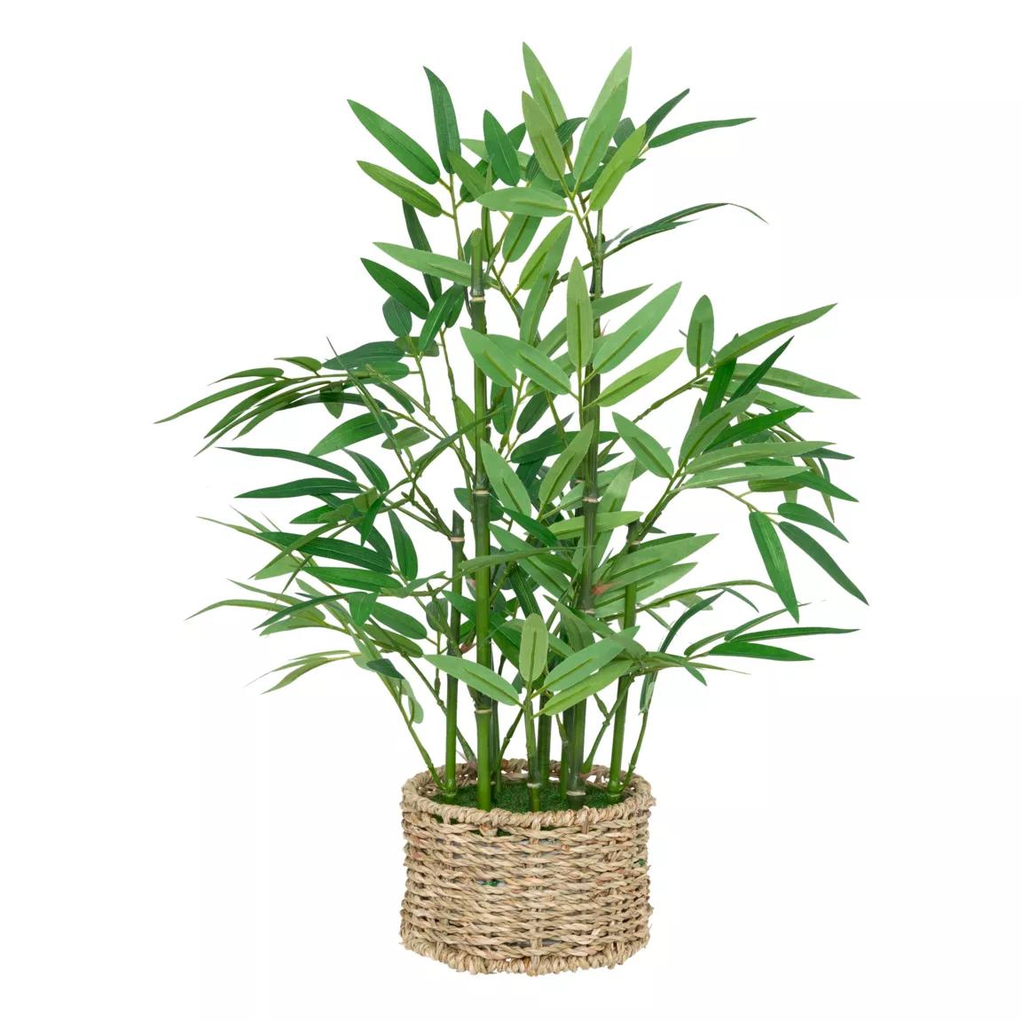 Plante artificielle en pot tressé (H46 cm) Bambou Ly