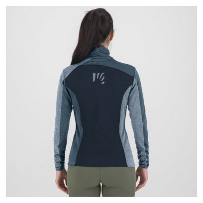 Polaire Femme Karpos Federa Full Zip Bleu/Gris