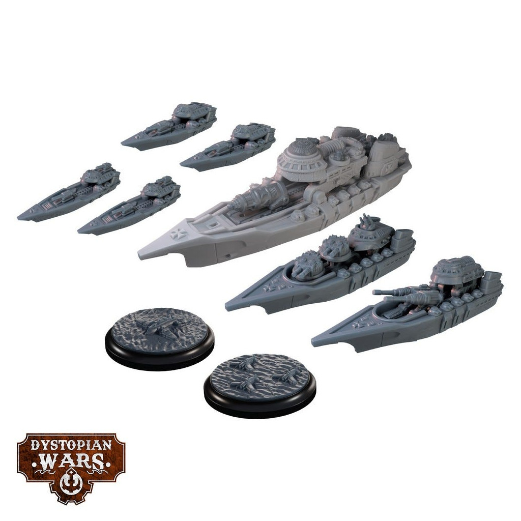 Dystopian Wars: Konig Battlefleet Set
