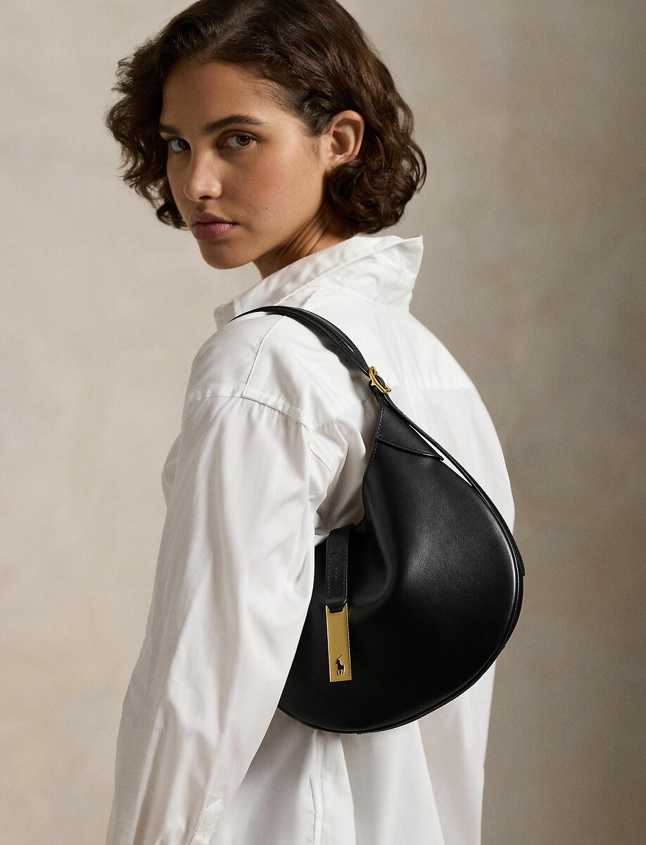 POLO RALPH LAUREN<br>Tas, cykelvormig, em couro POLO ID