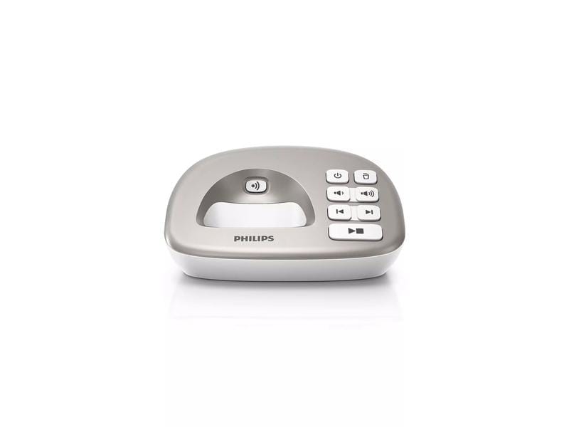 Philips Schnurlostelefon XL4951S Weiss Schnurlostelefon mit Anrufbeantworter