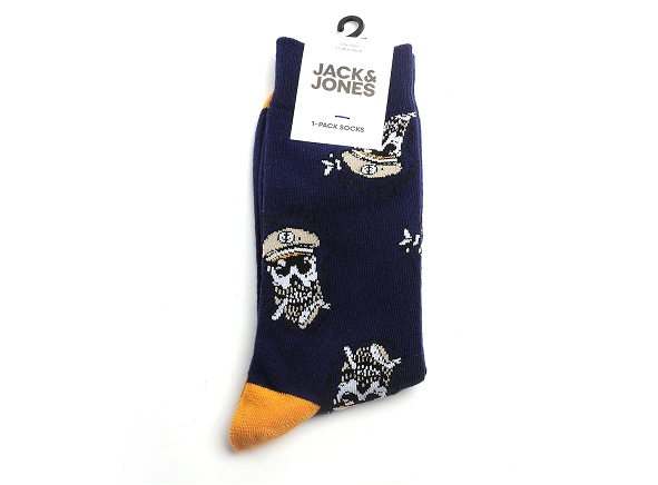 Jack and jones famille accessoires jactrip skulls sock orange