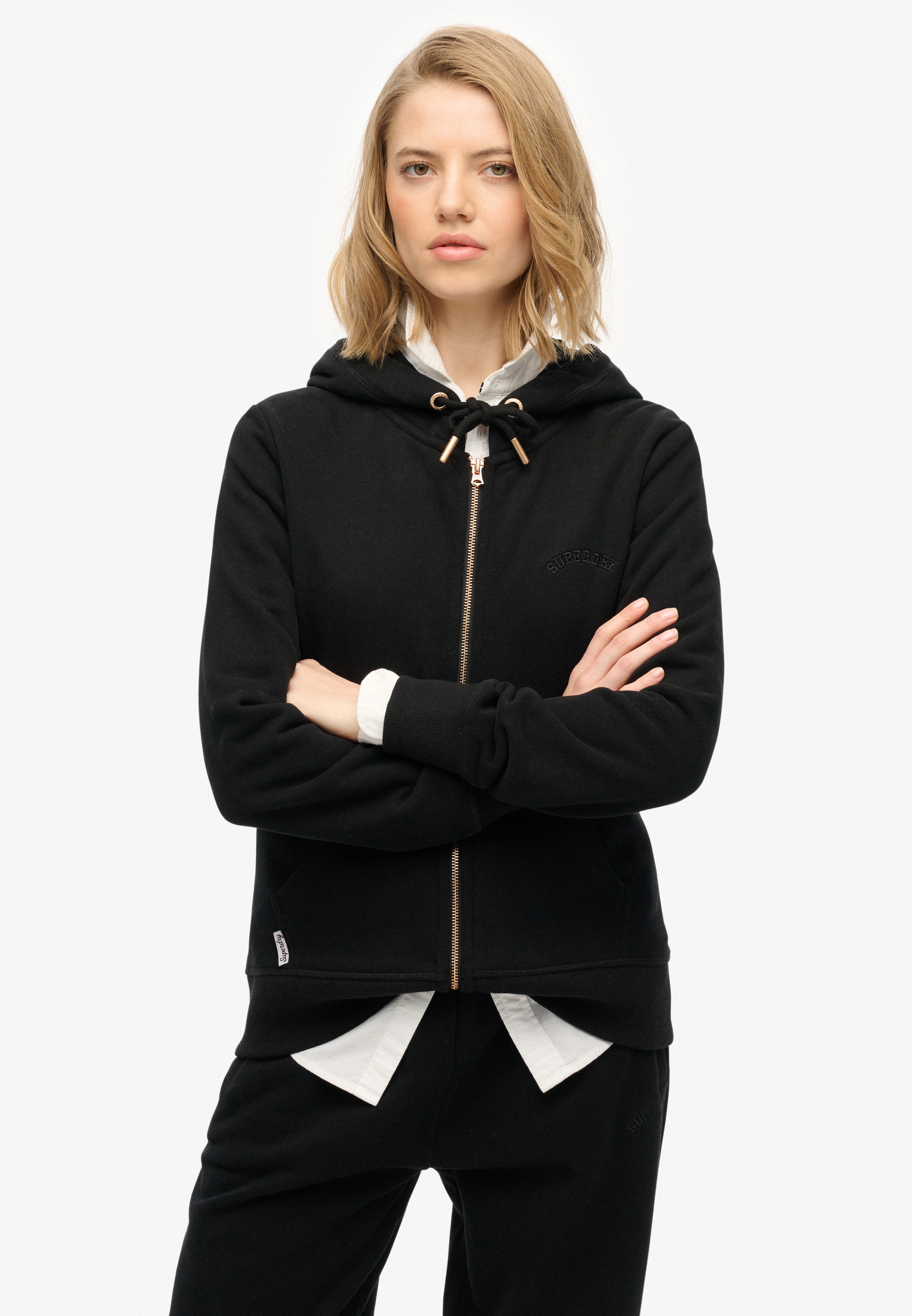 Superdry Kapuzensweatjacke »ESSENTIAL LOGO ZIPHOOD HB«