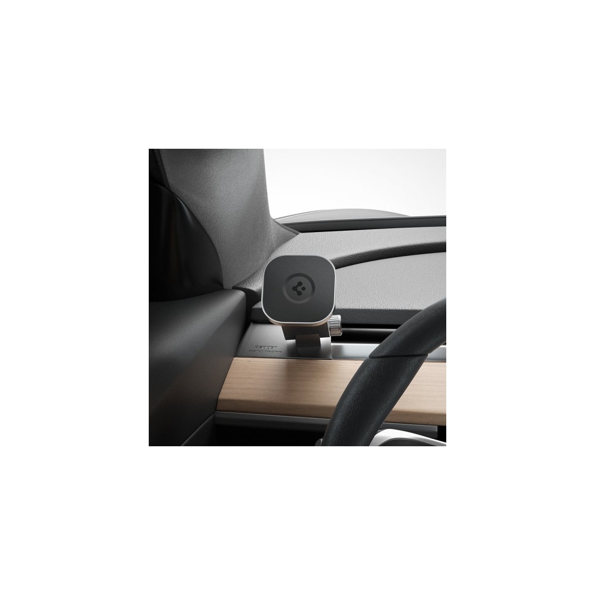 Spigen Mobilholder til bil Tesla OneTap MagSafe Dashboard Car Mount MagFit
