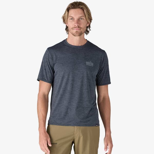 T-shirt randonnée PATAGONIA M'S CAP COOL DAILY GRAPHIC SHIRT STRATASPIRE: SMOLDER BLUE X-DYE