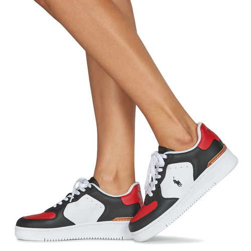 Polo Ralph Lauren - MASTERS CRT-SNEAKERS-LOW TOP LACE Negro / Blanco / Rojo