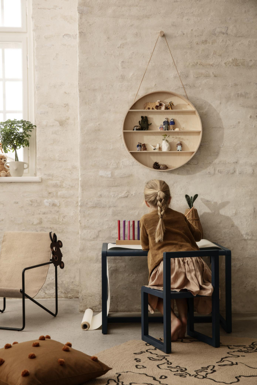 Ferm Living Little Architect kinderstoel donkerblauw
