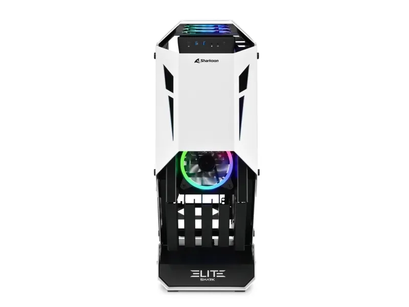 Sharkoon Elite Shark CA700 - Mid tower - ATX - sidepanel med vindue (hærdet glas) - ingen strømforsyning - USB/Lyd