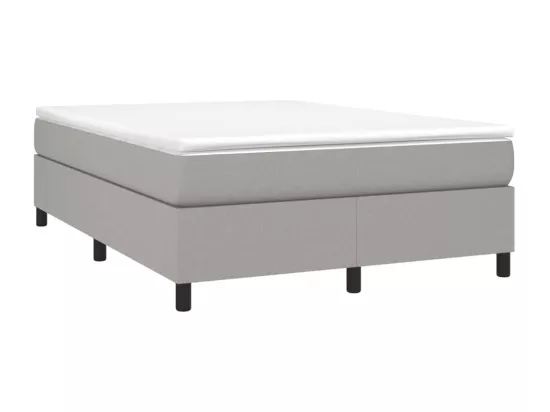 Sommier à lattes de lit Gris clair 140x190 cm Tissu