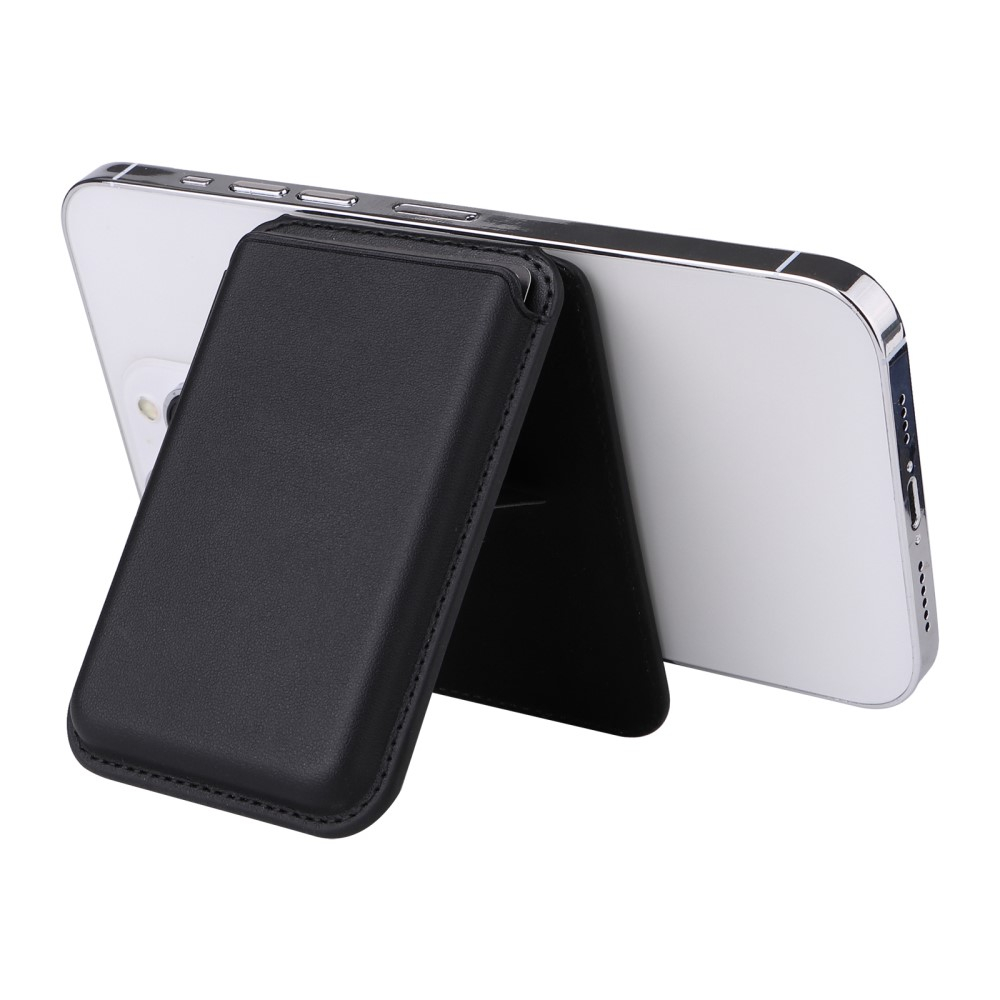 Magnetische MagSafe Leder Wallet Kreditkarten Halterung   Kickstand Aufsteller  - Dunkelgrün