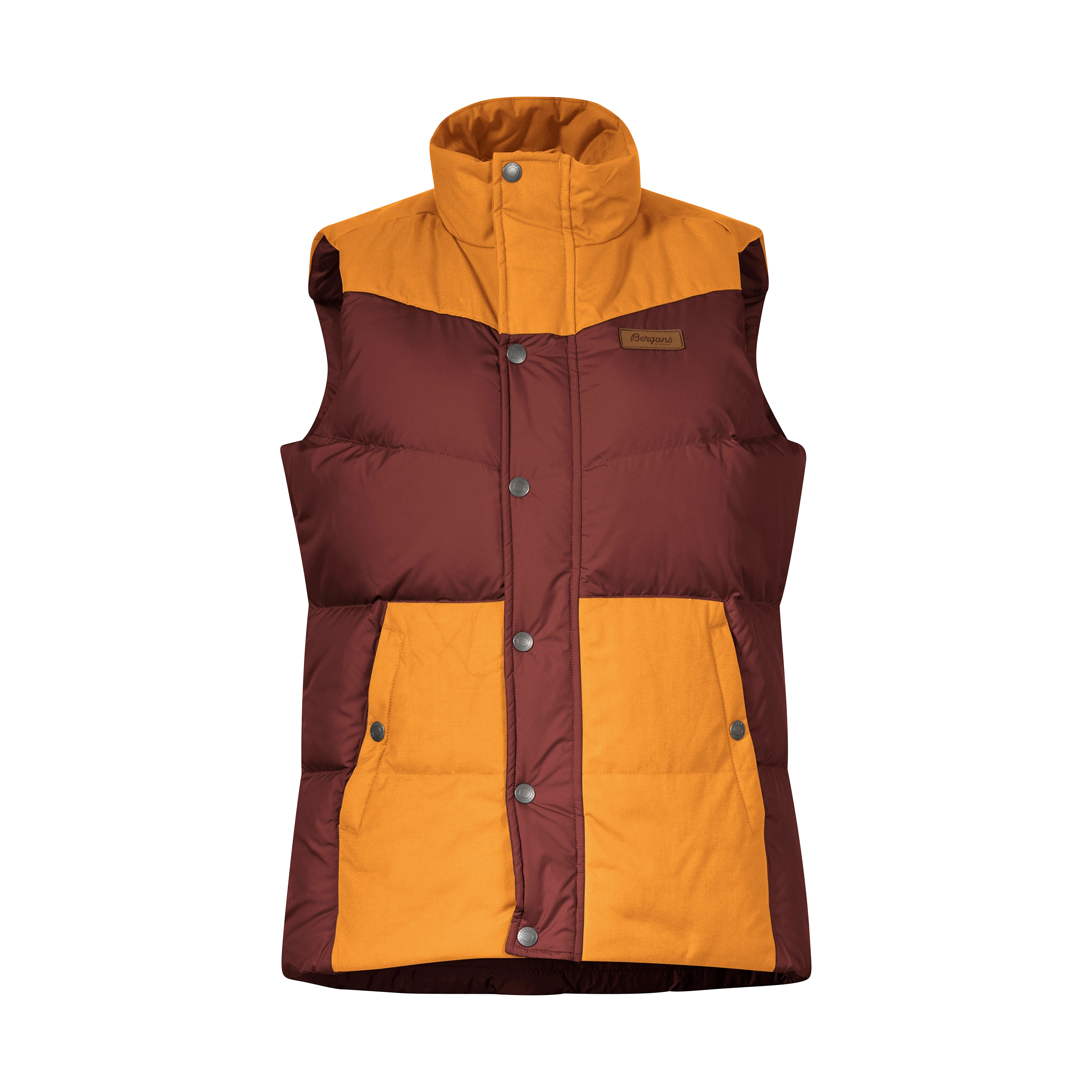 Nordmarka Outdoor Down Vest Women Amarone Red / Golden Field