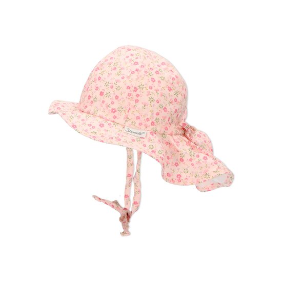 Chapeau longue nuque   Fleurs        de               Sterntaler