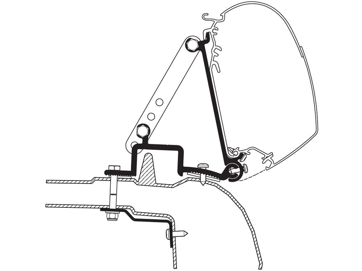 Thule adapter 5200 Master Movano 1998-2010