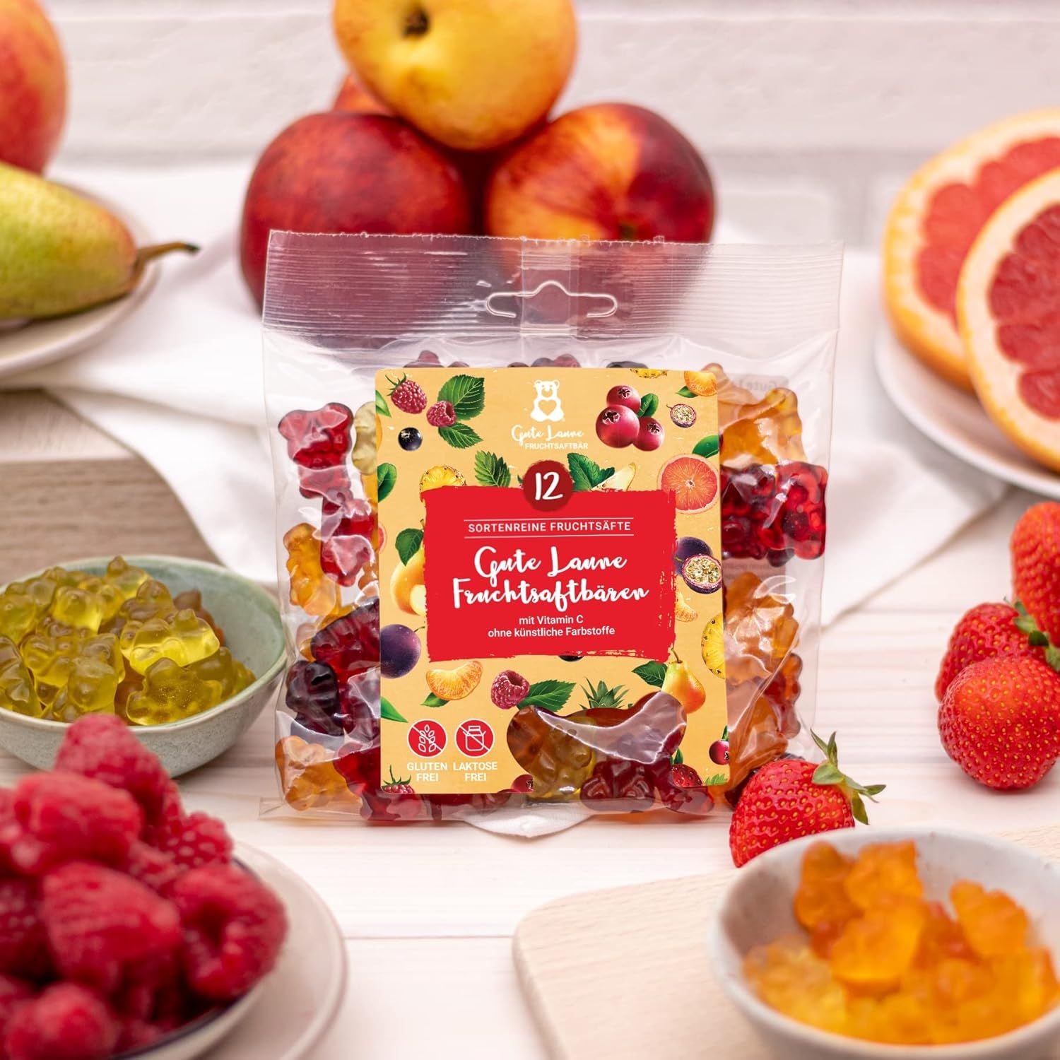 naschlabor 23 x 150g Gute Laune Fruchsaftbär Großverpackung