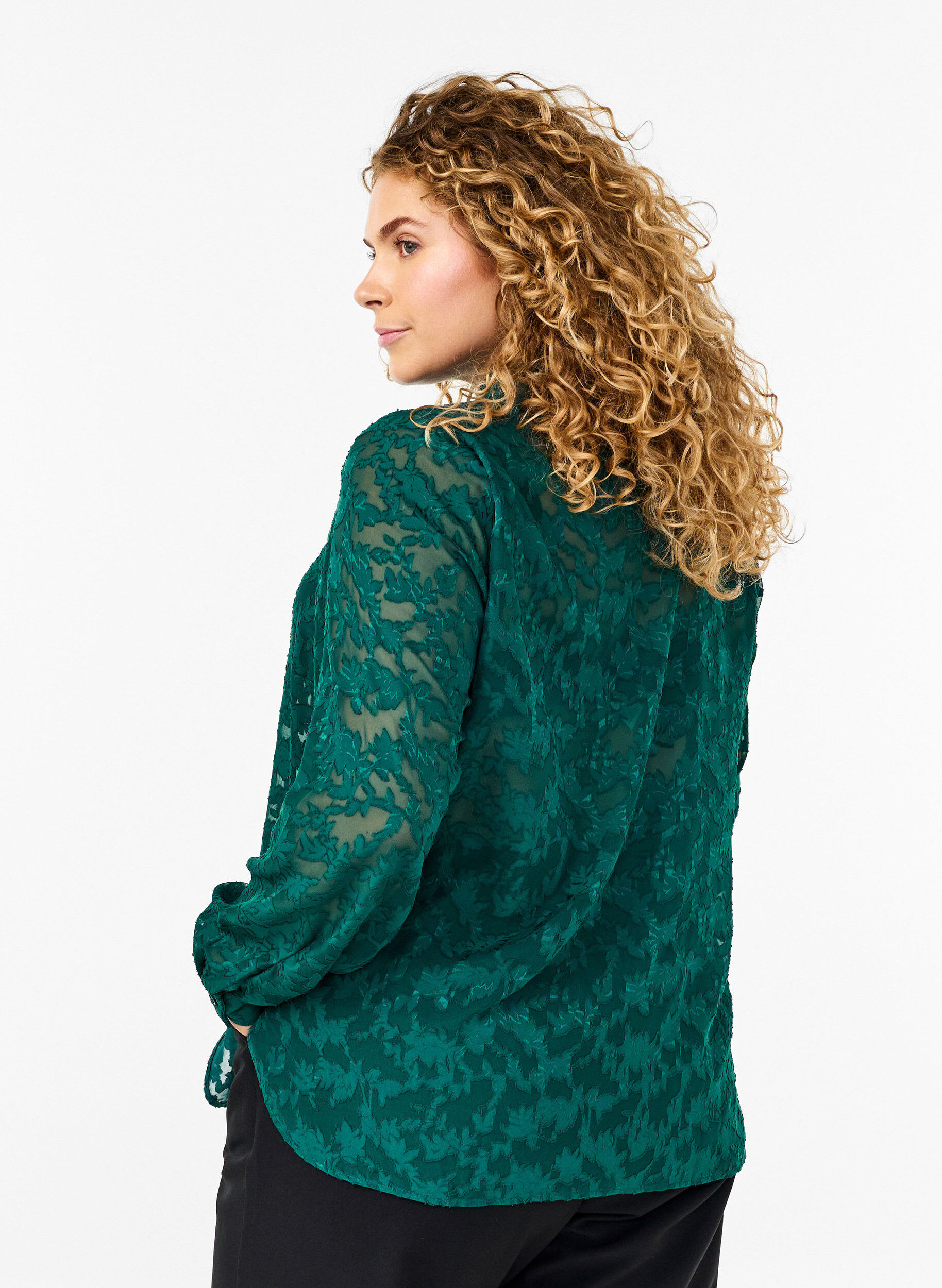 Jacquard skjorte med knapper