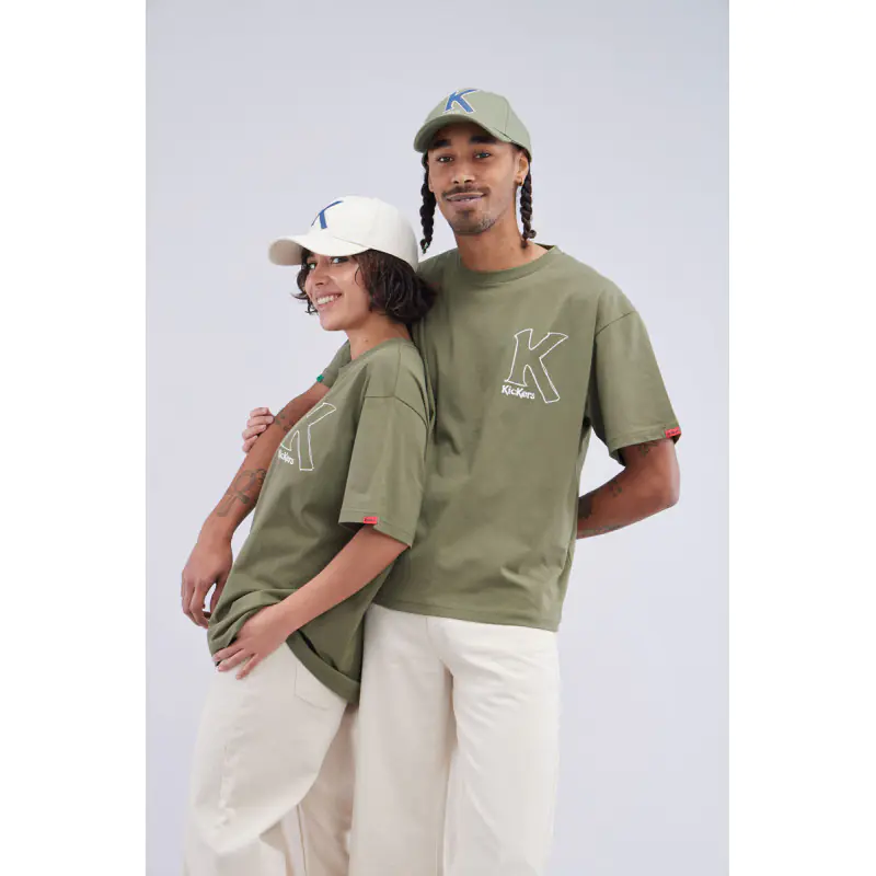 ORGANIC BIG K TSHIRT KAKI TS MANCHE COURTE Coton biologique No Gender