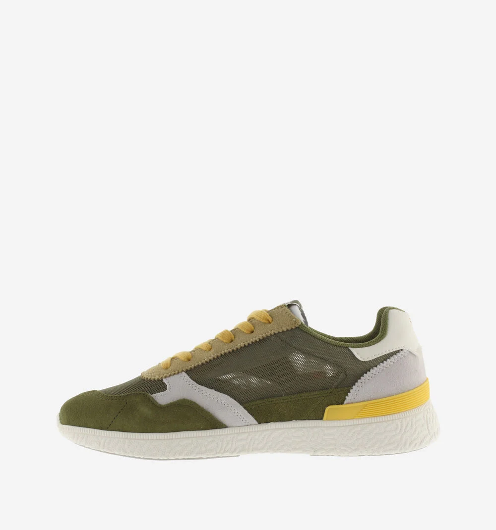 ANIMA - SPORT RETRO Baskets en mesh pour homme KAKI