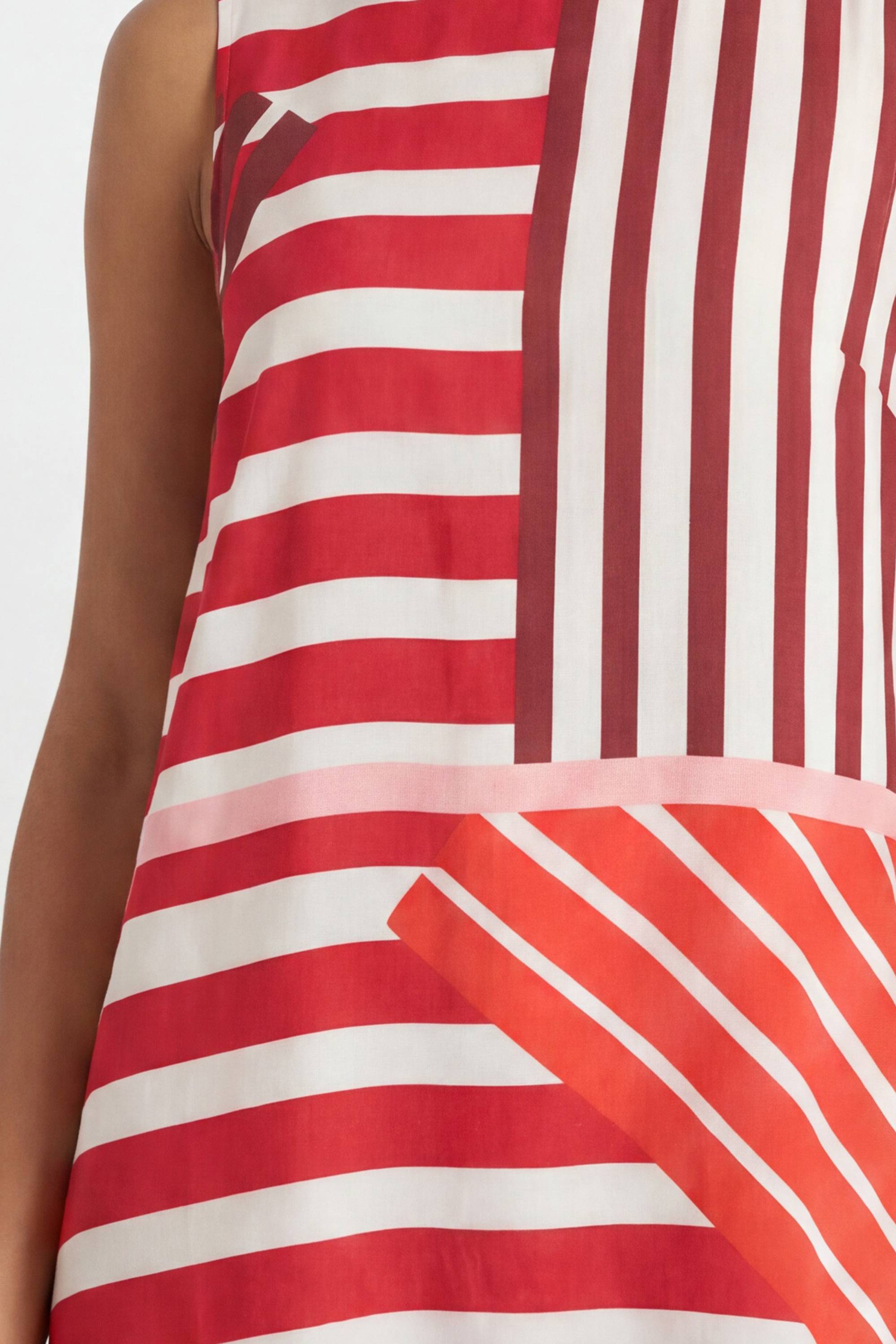 Wallis Robe Longue À Rayures Avec Dos Noué
