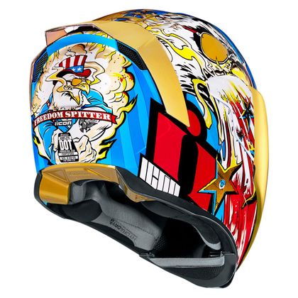 Casque Icon AIRFLITE FREEDOM SPITTER - Bleu / Rouge