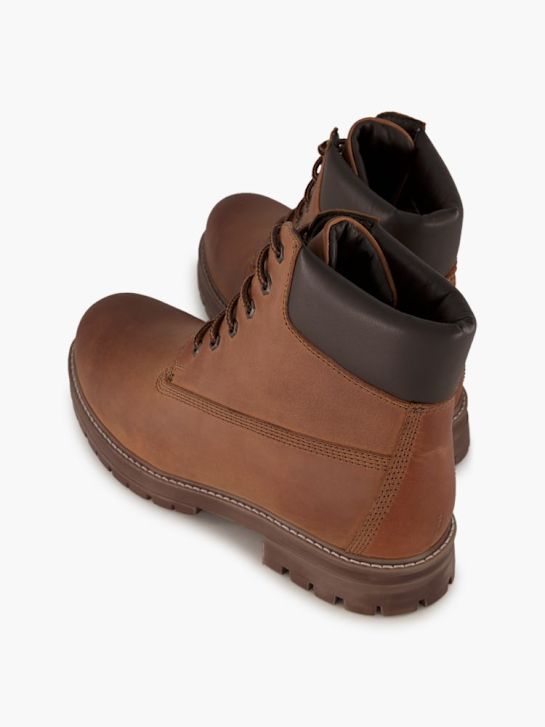 AM SHOE Schnür-Stiefelette Braun