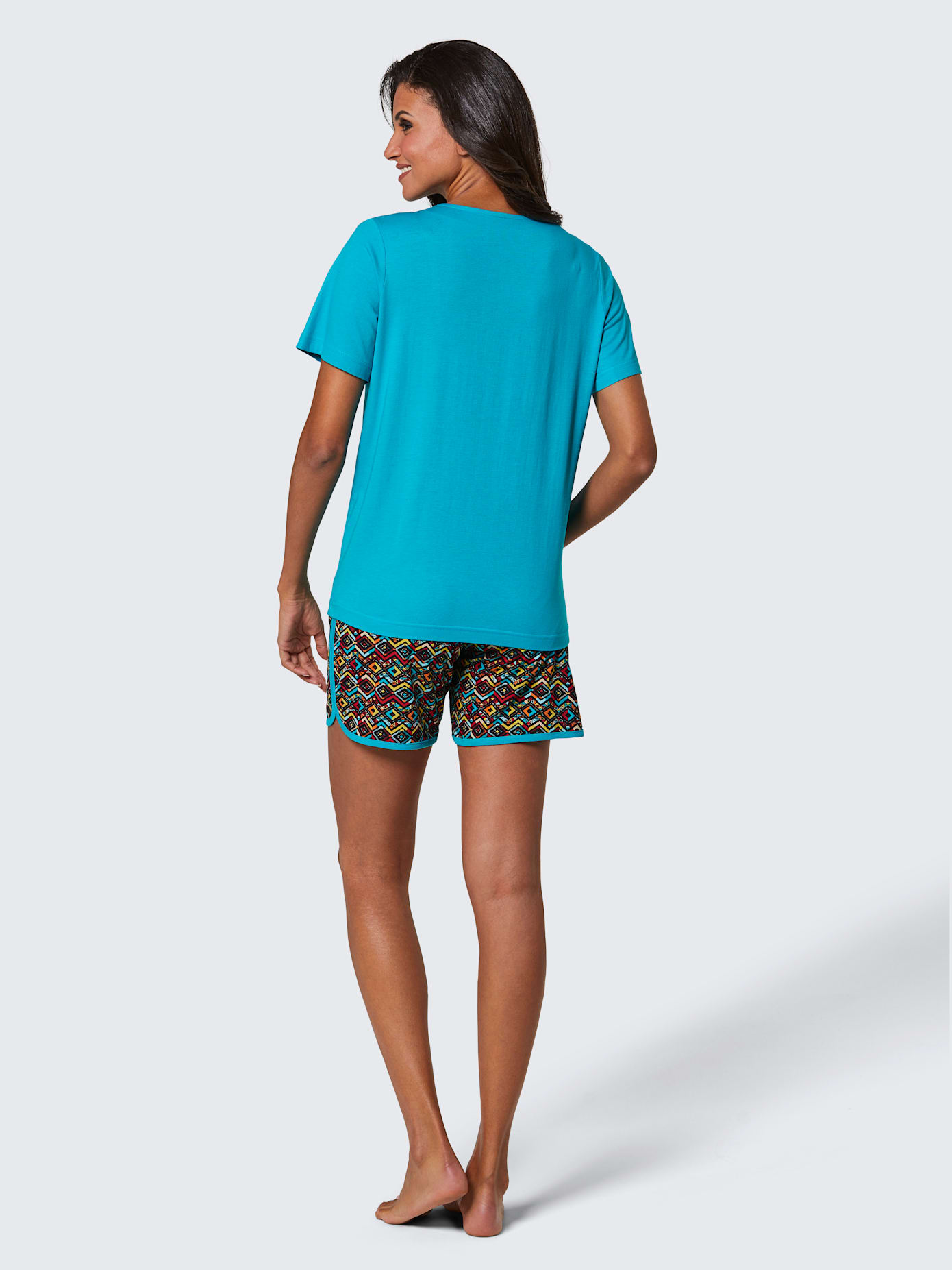 Pyjama court jersey fin