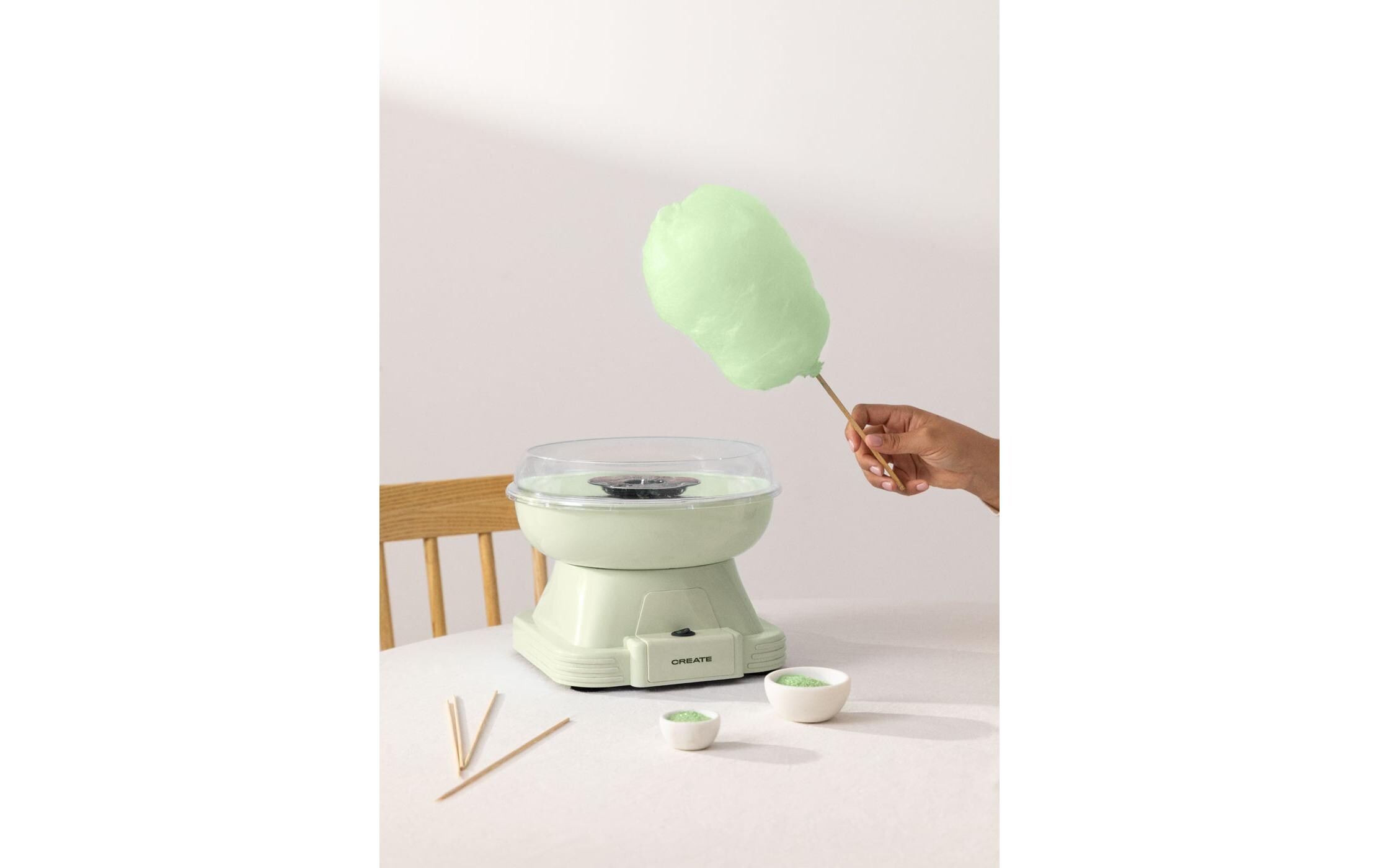 Zuckerwattemaschine PastelgrünZuckerwattemaschine im Retro-Design