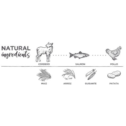 Ração Pure Farmer de Cordeiro e Arroz para Cães Adultos de Porte Médio e Grande.