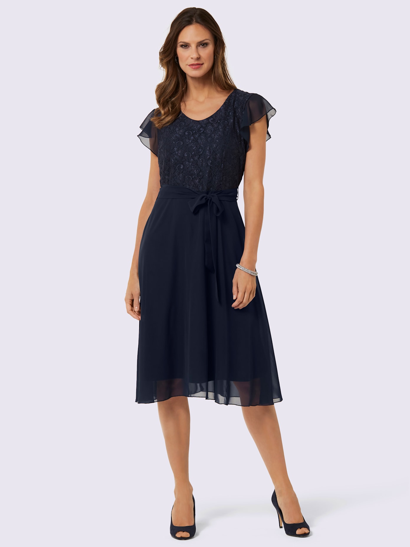 Robe évasée qualité tissée