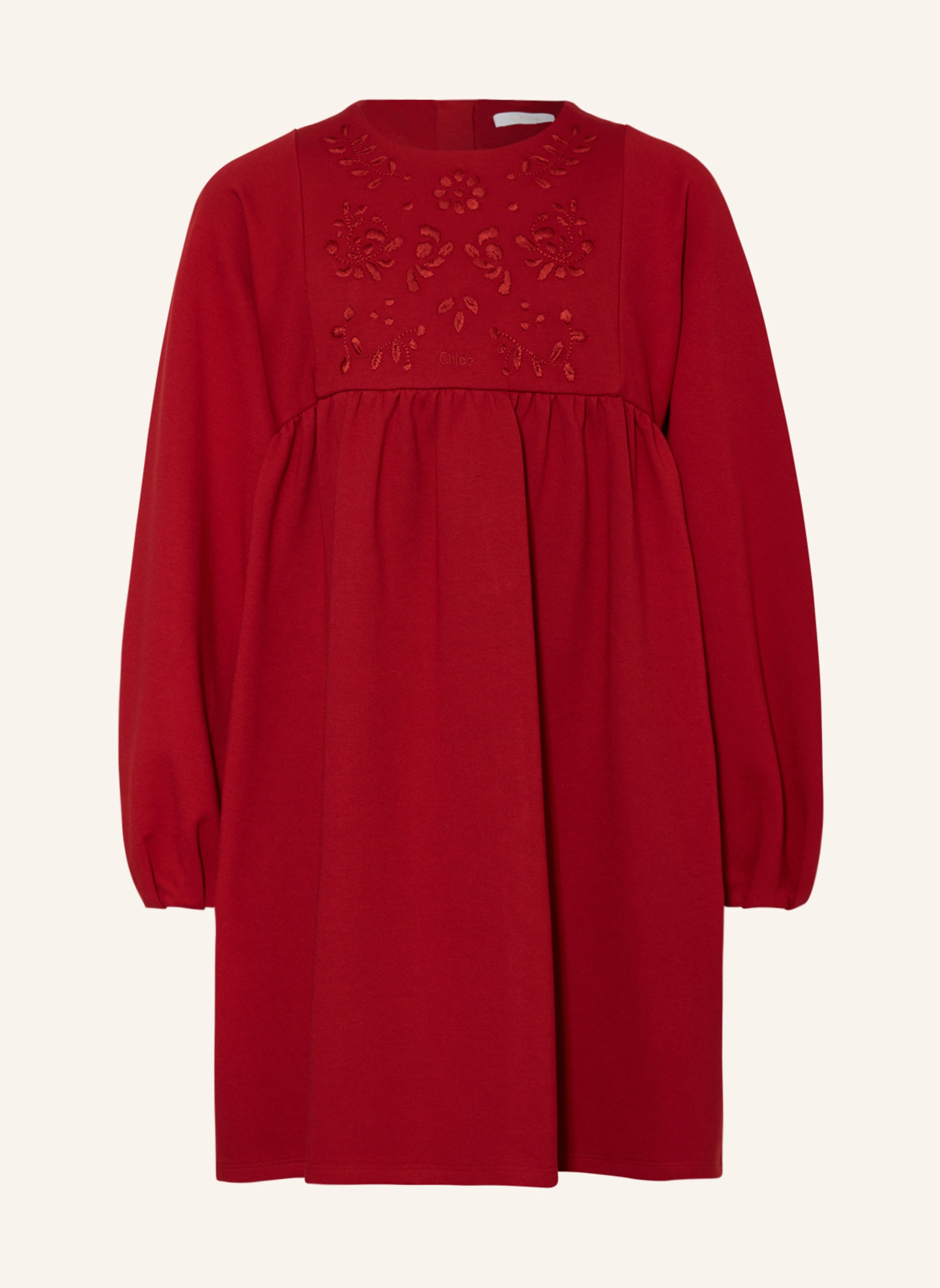 Chloé Sweatkleid mit Stickereien