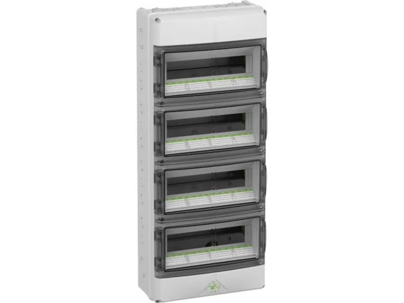 SPELSBERG Gruppetavle AK 56, 4x14 moduler HxBxD: 750x315x155 mm IP 65 Polycarbonat, lysegrå RAL 7035