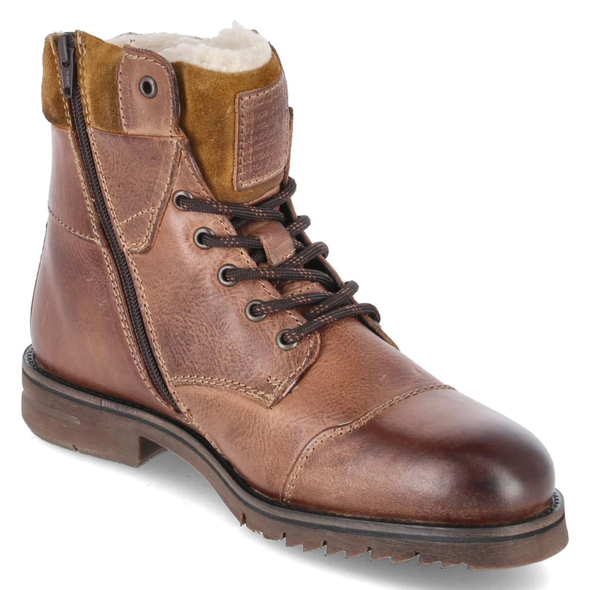 BugattiWinterstiefeletten - Cognac