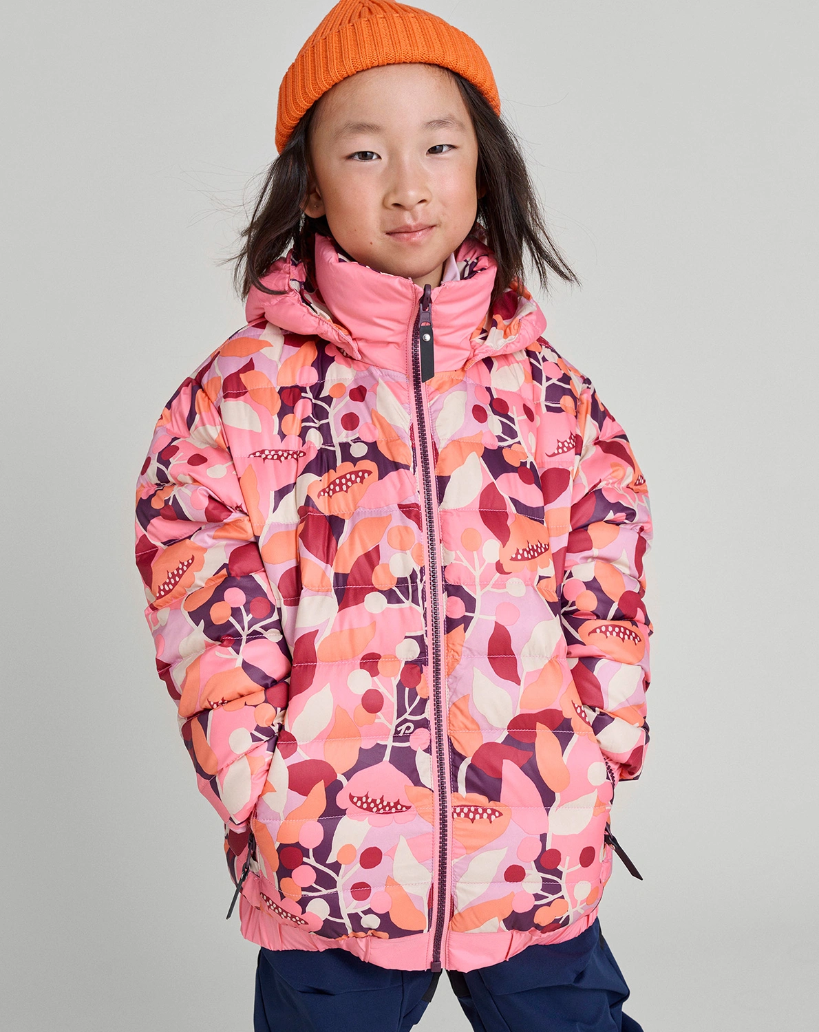 Daunenjacke FINNOO zum Wenden in sunset pink
