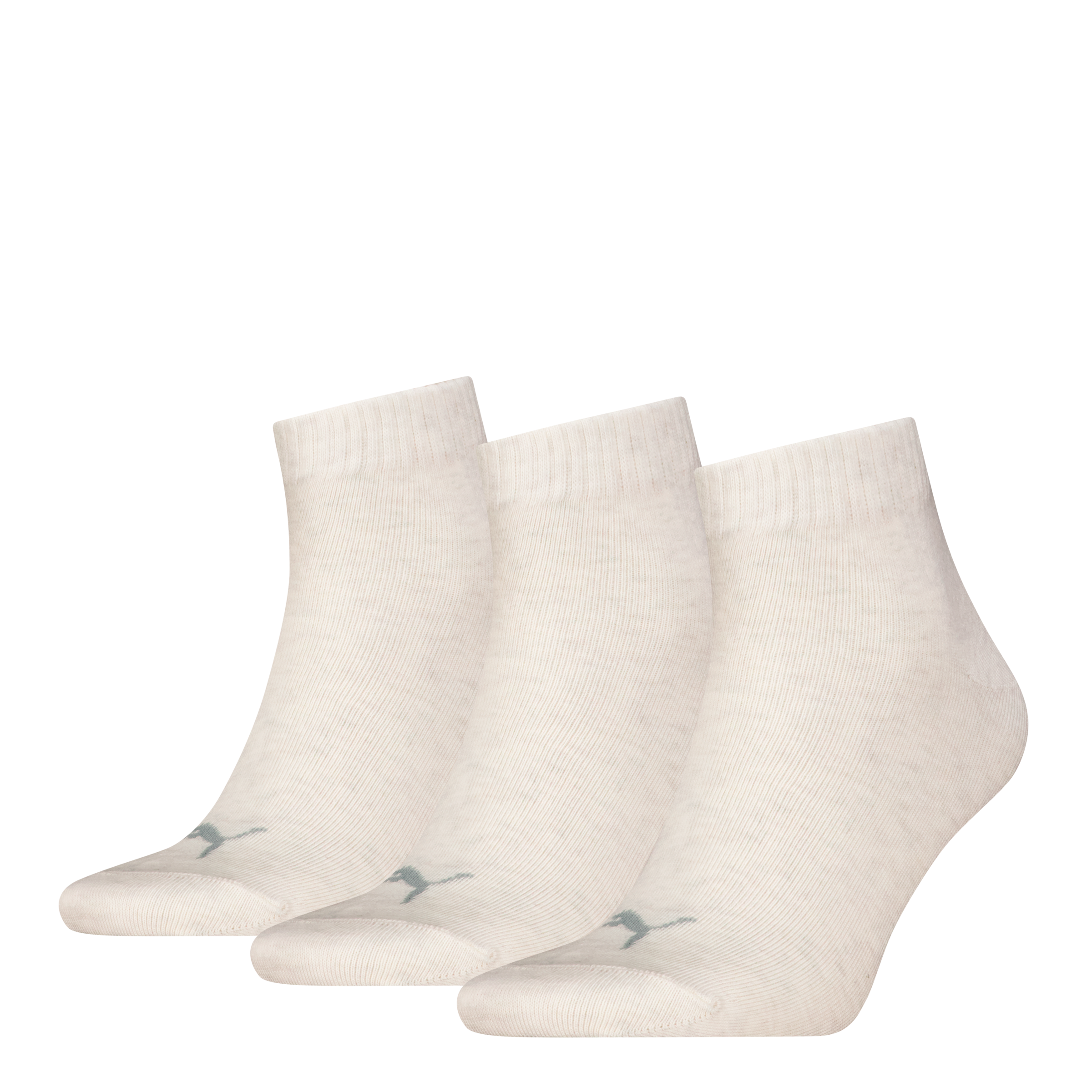 PUMA Kurzsocken »PUMA UNISEX QUARTER PLAIN 3P« 3 Paar, 3 Paar tlg. Atmungsaktiv, Rippenbündchen, weiche Baumwollmischung